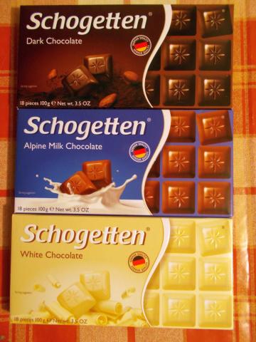 Вкусный шоколад "Schogetten"