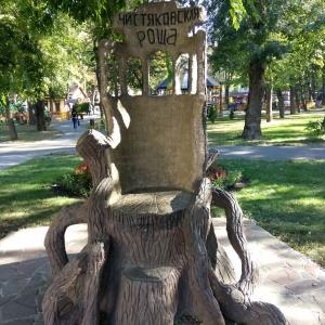 Деревянный трон для памятной фотосессии