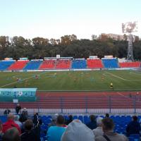 На стадионе Ленина (играют "СКА-Энергия" и "Зенит-2")