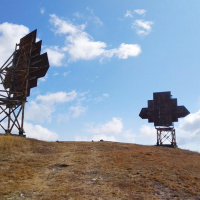Путеводные ретрансляторы на вершине горы Северная Демерджи