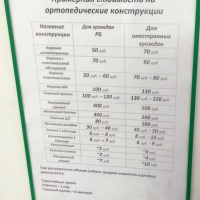 Ориентировочный прайс (актуален на июнь 2018 года) Ориентировочный прайс (актуален на июнь 2018 года)