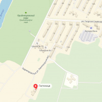 Расположение гостиницы на карте